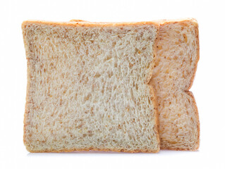 sliced bread isolated on white background