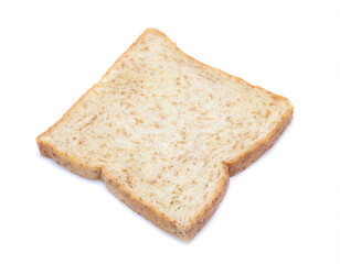 sliced bread isolated on white background