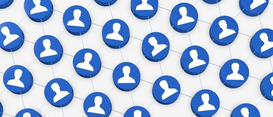 network team group digital as concept 3d