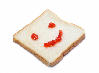 sliced bread isolated on white background