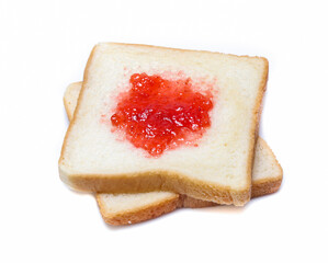 sliced bread isolated on white background