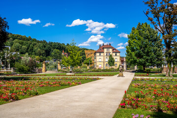 Fototapeta premium Stadtgarten, Schwaebisch Gmuend, Baden-Württemberg, Deutschland 