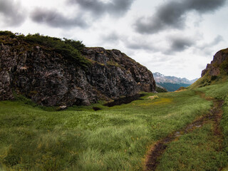 landscape with clouds