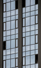 office building with reflection