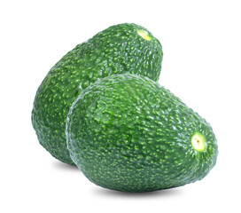 Avocado fruit isolated on white background