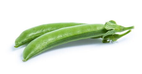 green Pea vegetable isolated on white background