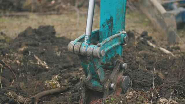 digging earth excavator bucket