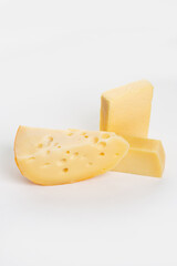 Set of different types of cheese