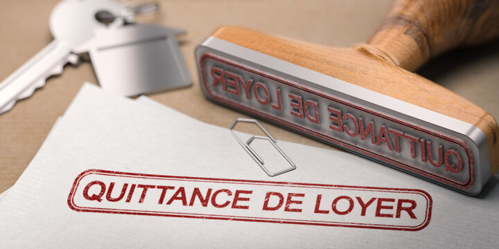 Quittance de loyer. Justificatif de paiement.