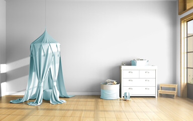 Pink baby room