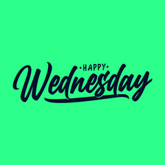 Wednesday Lettering Quote Fashion, Vector, Illustration