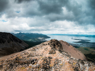 clouds over the mountains