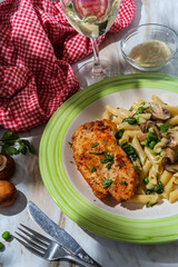 Italian Chicken Penne Alfredo