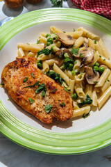 Italian Chicken Penne Alfredo