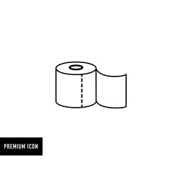 toilet paper icon. Vector