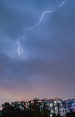 lightning in the city