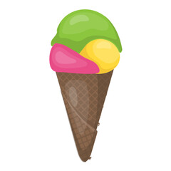 
Frozen sweet dessert, ice cream cup
