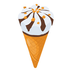 
Frozen sweet dessert, ice cream cup
