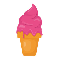 
Frozen sweet dessert, ice cream cup
