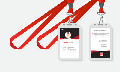 Corporate id card design template 