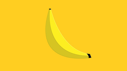 Banana design juicy fresh fruit icon vector template. Raw banana. Eco bio health food
