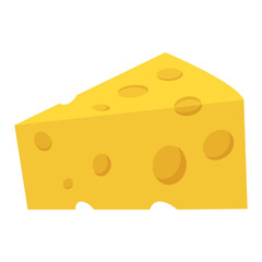
A dairy product piece, cheese slice
