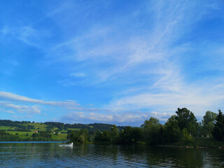 clouds over the river