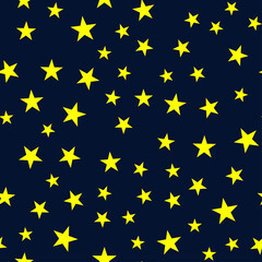 Seamless pattern with stars. Vector Illustration