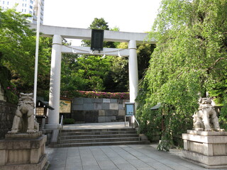 東京都港区の乃木神社（一の鳥居）　Nogi-Jinja Shrine