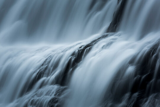 Close up of Dynjandi waterfall