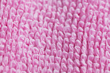 Macrophotography of fabric texture abstract background close up view.