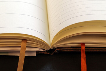Personal open notebook ready for notes
