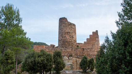 Fototapeta premium Ancient Ain's Castle, with some parts restored.