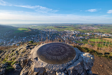 view from the top of the hill rosenstein at heubach