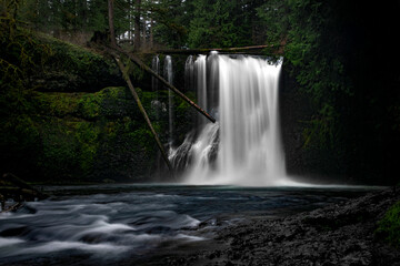 Upper North Falls in Silver Falls State Park, Oregon 