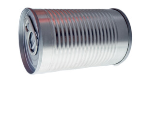 Still life of canned food in different types of cans