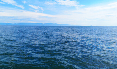 blue sky and sea