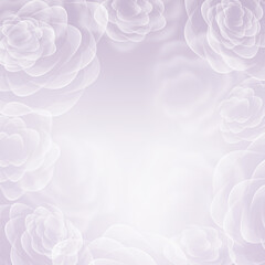Floral romantic tender purple background.