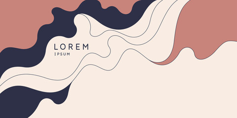 Modern backgrounds with abstract elements and dynamic shapes. Compositions of colored spots. Vector illustration.