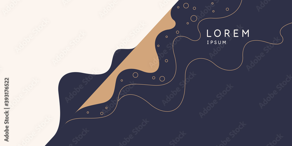 Poster modern backgrounds with abstract elements and dynamic shapes. compositions of colored spots. vector 