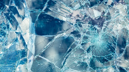 Car broken glass texture