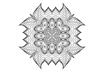 spiritual symbol round and abstract ornament