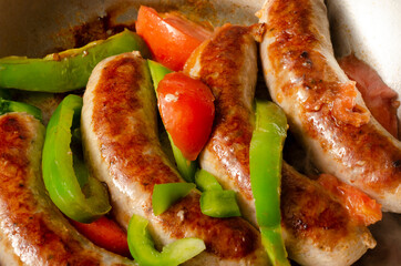 grilled sausage with vegetables/g
