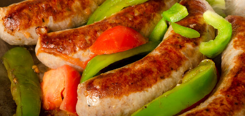 grilled sausage with vegetables/g