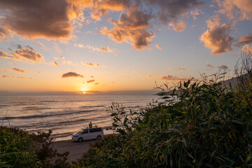 vanlife at the beach