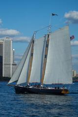 sailing boat on the Hudson