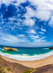 Magnificent bay of Pacific ocean