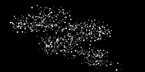 Silver glitter confetti.