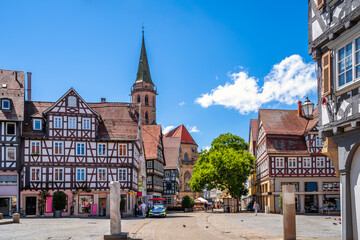 Oberer Marktplatz, Schorndorf, Baden-Württemberg, Deutschland	