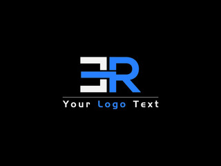 Fototapeta RE R E Logo Image, re e r Letter Type Logo Icon Design obraz